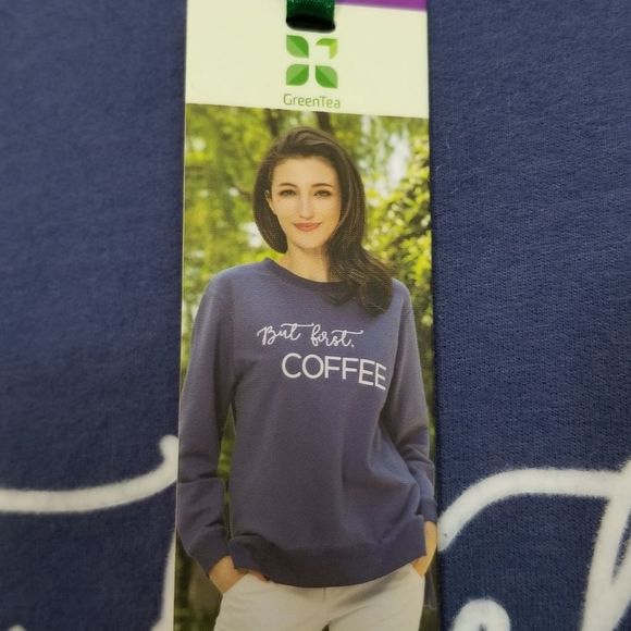 GREENTEA Coffee Inspo Sweatshirt BNWT - Picture 6 of 7